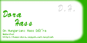 dora hass business card